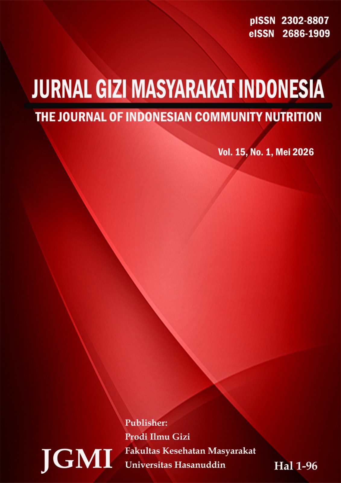 					View Vol. 15 No. 1 (2026): Jurnal Gizi Masyarakat Indonesia
				